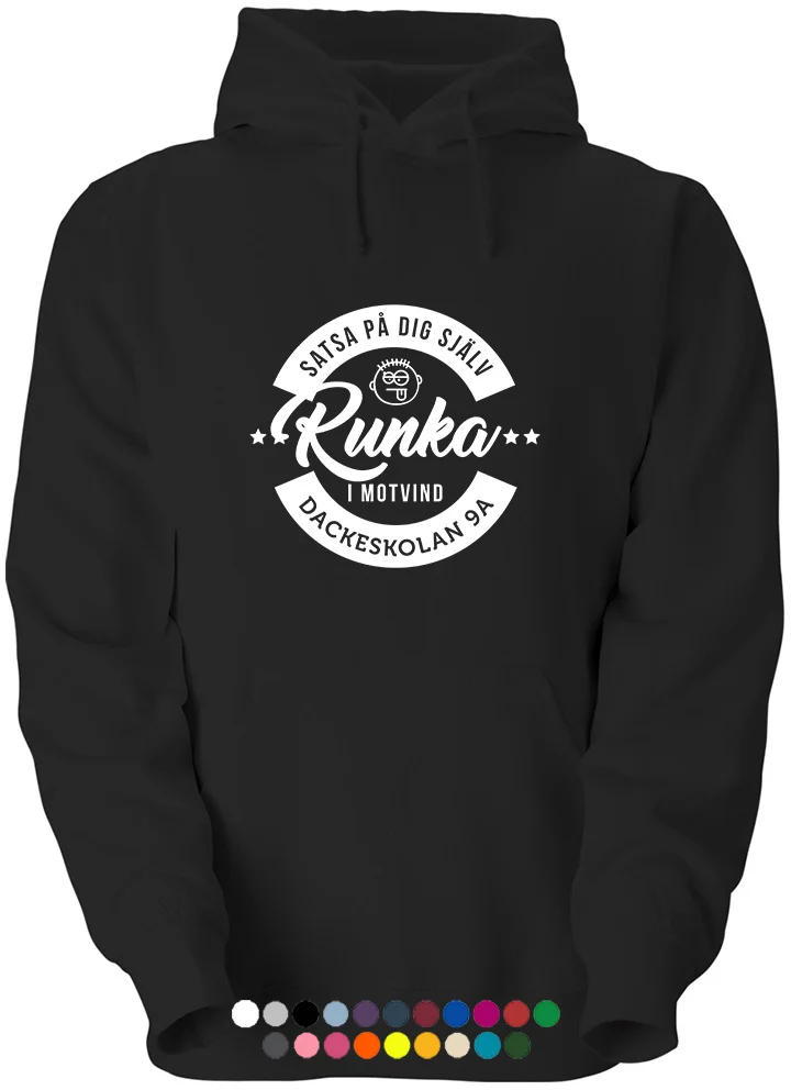Klasströja citat - runka i motvind och satsa på dig själv