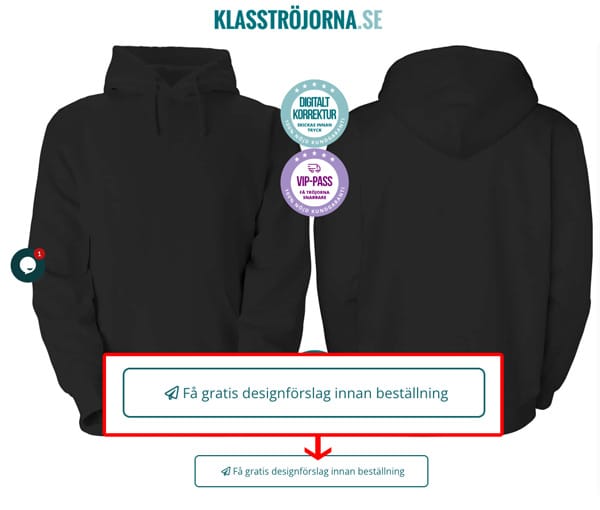 Se design på klasströjan innan ni beställer